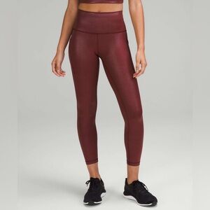 Lululemon Athletica Burgundy Leggings